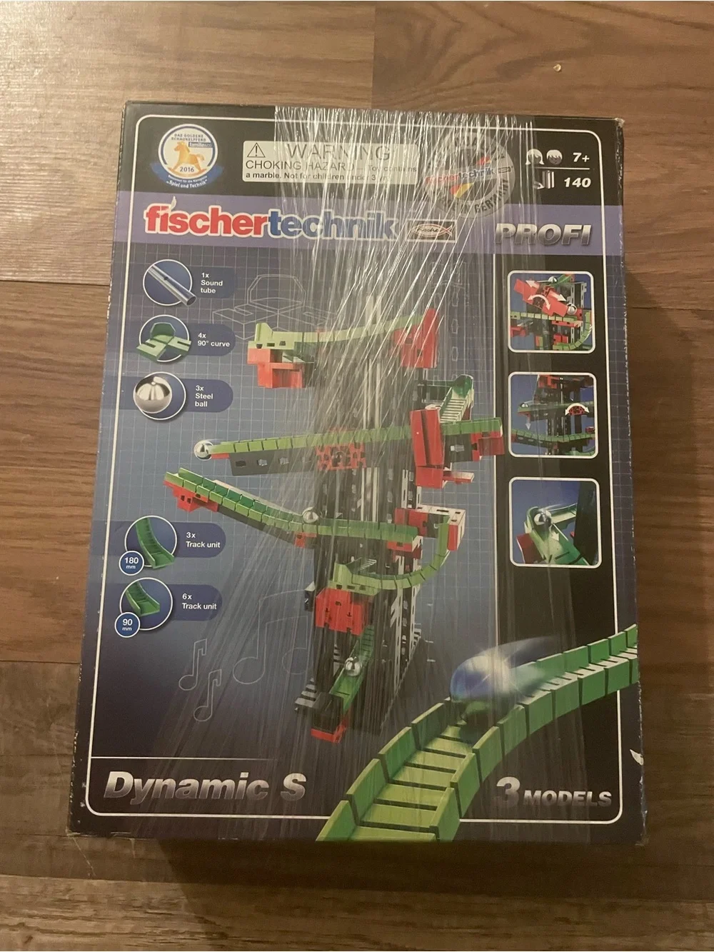 fischertechnik PROFI Dynamic S Marble Run Building Set - Green & Red